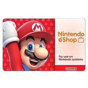 [Newegg.com] Nintendo eShop gift card 10% off > $35 for $31.50 with code