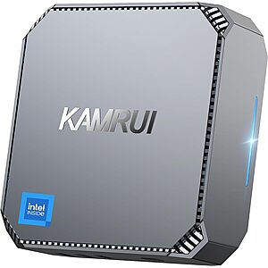 KAMRUI AK2 Plus Mini PC, N100, 16GB DDR4 RAM 500GB SSD Mini PC $150.45 @Amazon
