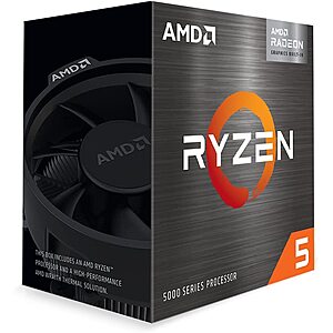 AMD Ryzen 5 5600G 6-Core 12-Thread Unlocked Desktop Processor w/ Radeon Graphics $220 + Free Shipping