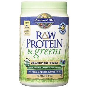 Amazon: Garden of Life Greens and Protein Powder - Organic Raw Protein, Vegan, Gluten-Free, Vanilla,19.40 Oz for $15.63 with S&S. Free Shipping with Prime or on Orders $25+.