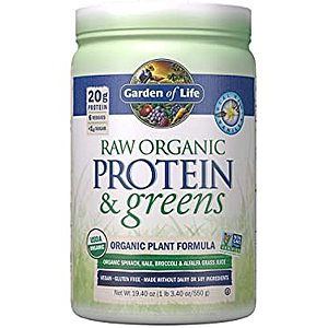 Amazon: Garden of Life Greens and Protein Powder - Organic Raw Protein, Vegan, Gluten-Free, Vanilla,19.40 Oz for $15.63 with S&S Free Shipping with Prime or on Orders $25+