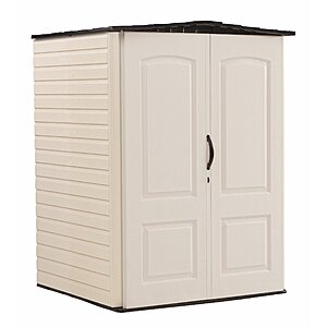 4'4" x 4'8" Rubbermaid Outdoor Vertical Storage Shed (Beige) $359 + Free Shipping