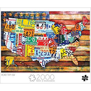 2,000-Piece Buffalo Games - Road Trip USA Jigsaw Puzzle $9.54 + Free Shipping w/ Prime or on $35+