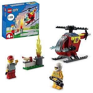 53-Piece LEGO City Fire Helicopter (60318) $6