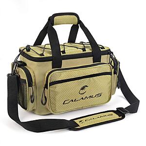 Calamus Fishing Tackle Bags w/ Padded Shoulder Strap (Khaki) $10 + Free Shipping w/ Prime or on $35+