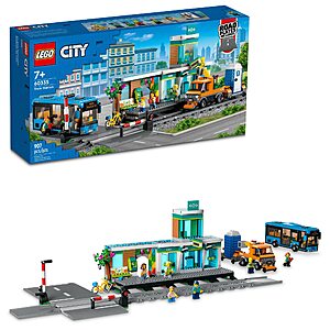 907-Piece LEGO City Train Station Set $80 + Free Shipping