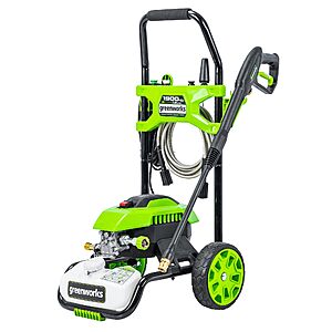 Greenworks Electric Pressure Washer: 1900 PSI at 1.2 GPM (Green) $120 + Free Shipping