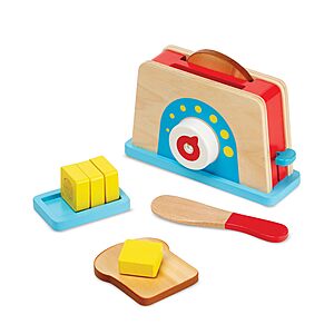 9-Piece Melissa & Doug Wooden Bread & Butter Toaster Play Set w/ Kitchen Accessories $9.44 + Free Shipping w/ Prime or on $35+