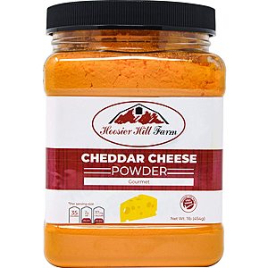 YMMV 1lb Cheddar Cheese Powder by Hoosier Hill Farm - $7.76 w/ S&S + coupon
