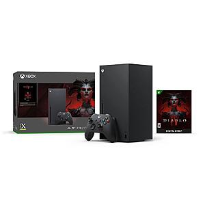 Microsoft Xbox Series X Console (Diablo IV Bundle) + Select Digital Game $490 + Free Shipping