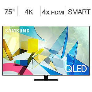 Samsung 75" Q8DT 4K QLED TV (2020) w/ Allstate Protection $1999.99 at Costco