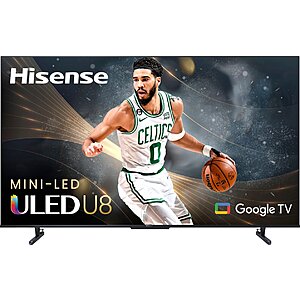 Hisense 55" U8K Series (2023) Mini-LED ULED Google TV @ Amazon $799.99