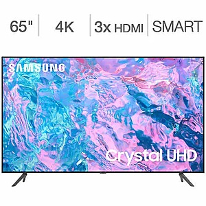 65" Samsung CU7000 Crystal 4K UHD Smart Tizen TV (2023 Model) $398 + Free S/H
