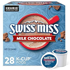 Swiss Miss Milk Chocolate Hot Cocoa Keurig Single-Serve K Cup Pods, 28 Count $6