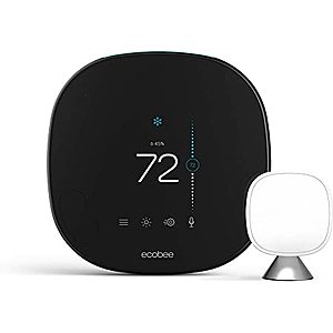 ecobee Smart Thermostat and Smart Sensor w/ Voice Control $199 + Free Shipping