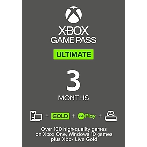 3 Month Xbox Game Pass Ultimate Xbox One / PC - $27.69