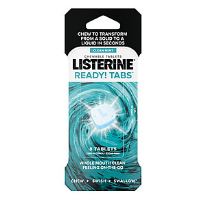 24 count Listerine Ready! Tabs Chewable Tablets (Clean Mint Flavor) + $5 Visa Reward Card - $5.98 + Free Shipping