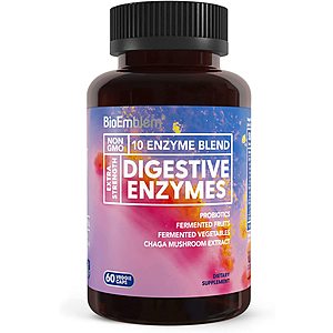 Digestive Enzymes with Probiotics and Fermented Fruits, Clearance Sale Save up to 72%! $4.99