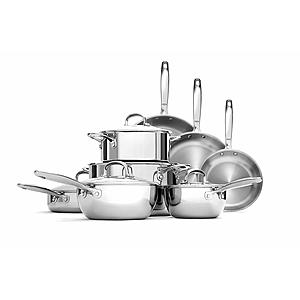OXO Good Grips Tri-Ply Stainless Steel Pro 13 Piece Pots and Pans Set $255.99 AC