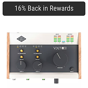 Universal Audio interfaces 15-20% off + 16% rewards + plug-in rebate: Volt 1, Volt 2, Volt 176, Volt 276