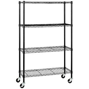 4-Shelf Amazon Basics Adjustable Heavy Duty Storage Shelving Unit (2 Colors) $54 + Free Shipping