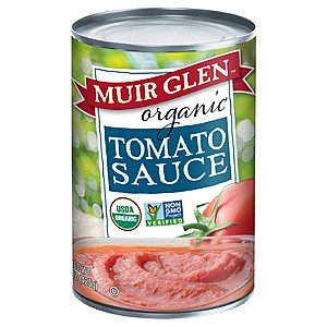 Muir Glen Organic Tomato Sauce, No Sugar Added, 15 Ounce Can (Pack of 12) $14.48