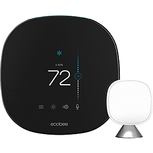 Ecobee Smart Thermostat with Voice Control (plus 1 sensor) - $190 at Best Buy - $189.99
