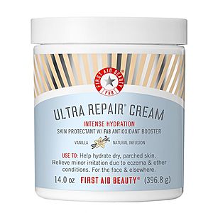 First Aid Beauty Super-Size Ultra-Repair Cream 28oz (2x14oz) $39.98+$3.50 shipping @ QVC (67% off)