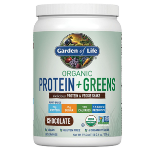 $18.99 -Garden of Life Organic Protein & Greens Protein Powder, Chocolate, 19.4oz $18.99