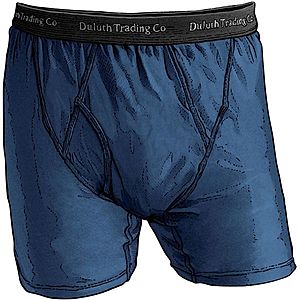 Duluth Trading Co. Men's Buck Naked Performance Boxers or Briefs (various) 4 for $52.20 + Free Shipping