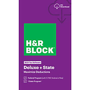 H&R Block 2021 Tax Software 50% Off: Deluxe + State $22.50, Self-employed $32.50, Premium & Business $40 @ OfficeDepot.com through Nov. 29, 2021