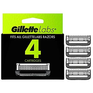 Gillette Labs Men's Razor 4-pk Blade Refills with Exfoliating Bar by GilletteLabs $13.99