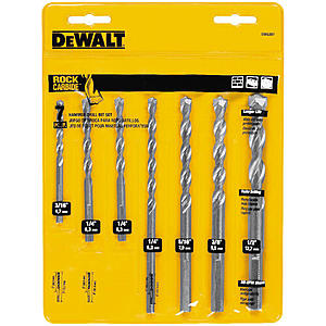 DeWALT: 7-Pc Carbide Masonry Drill Bit Set or 6-Pk 6" Reciprocating Saw Blades $7 each + Free Store Pickup