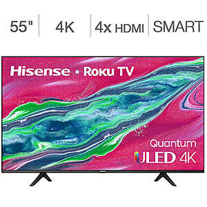 Costco - Hisense 55" U6GR5 Series Quantum 4K ULED Roku TV - $449.99