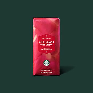 BOGO Starbucks® Holiday Coffee Beans - $7.98 per 16oz bag after discount