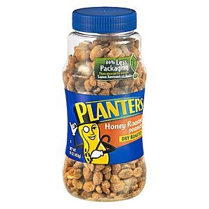 Walgreens: 16oz. Planters Roasted Peanuts (various flavors) 2 for $3.40 + Free Store Pickup on Orders $10+