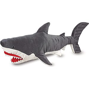 Melissa & Doug Giant Lifelike Plush Toy: 33" Dragon $27.75 or 41" Shark $25.50 & More + Free S&H