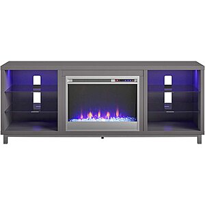 Ameriwood Home Lumina Fireplace Stand for TVs up to 70" (Graphite Gray) $260 + Free Shipping