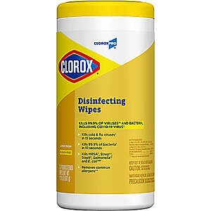 Office Depot Office Max has clorox 75ct wipe for $2.50 w/ in store  pick up - $2.50