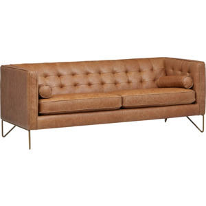 Amazon Brand Furniture: Rivet Brooke Contemporary Modern Tufted Leather Sofa $414.50 & More + Free S/H
