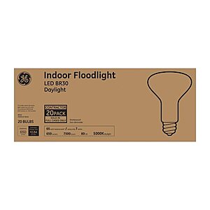 YMMV GE LED Flood 90-Watt EQ LED Par38 Daylight Flood Light Bulb (12-Pack) $3.17 - or - 65-Watt /EQ $3.17 - or - DIMMABLE $5.98 @ Lowes YMMV