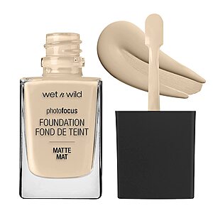 Wet n Wild Photo Focus Matte Foundation Stick Makeup (Porcelain) $2.45, Photo Focus Dewy Liquid Foundation (Various Shades) $3.75 w/ S&S + Free Shipping w/ Prime or $25+