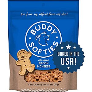 6-Ounce Buddy Softies Soft & Chewy Dog Treats (Bacon & Cheese) from $3.50 & More w/ Subscribe & Save