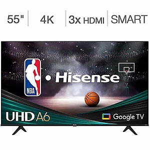 Two (2) Hisense 55" A65K Series (2023) 4K UHD Smart TV @ Costco $399.98