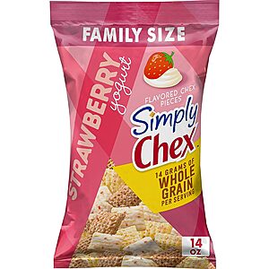 14-Oz Family Size Chex Mix Snack Mix (Strawberry Yogurt) $2.97 w/ S&S + Free Shipping w/ Prime or $25+