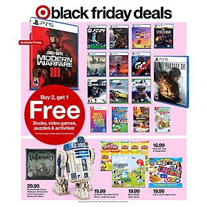 Target: Select Video Games, Board Games, Puzzles & Books B2G1 Free + Free Store Pickup