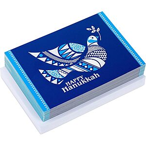 Hallmark Cards: 40-Count Hallmark Tree of Life Hanukkah Boxed Cards $5.50 & More