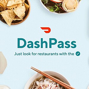 Chase Co-Brand Credit Cardholders: 1-Year DoorDash DashPass Free