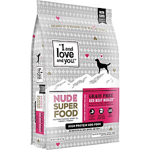 23-Lbs I and love and you Nude Superfood Dry Dog Food (Red Meat Medley) $38 w/ Subscribe & Save + Free S&H