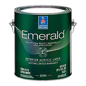 Sherwin Williams, 40% off Emerald products, 25% off all other paints and stains, Feb 9-19